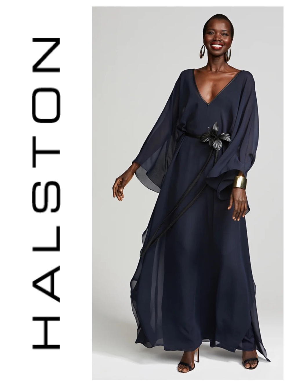 HALSTON May Caftan in Chiffon